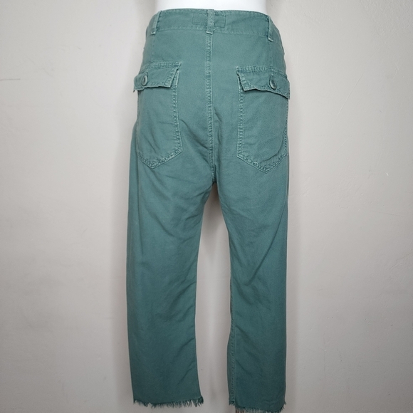 The Great "Ranger" Cropped Relaxed Fit Pants Green Size 27 - Picture 1 of 14